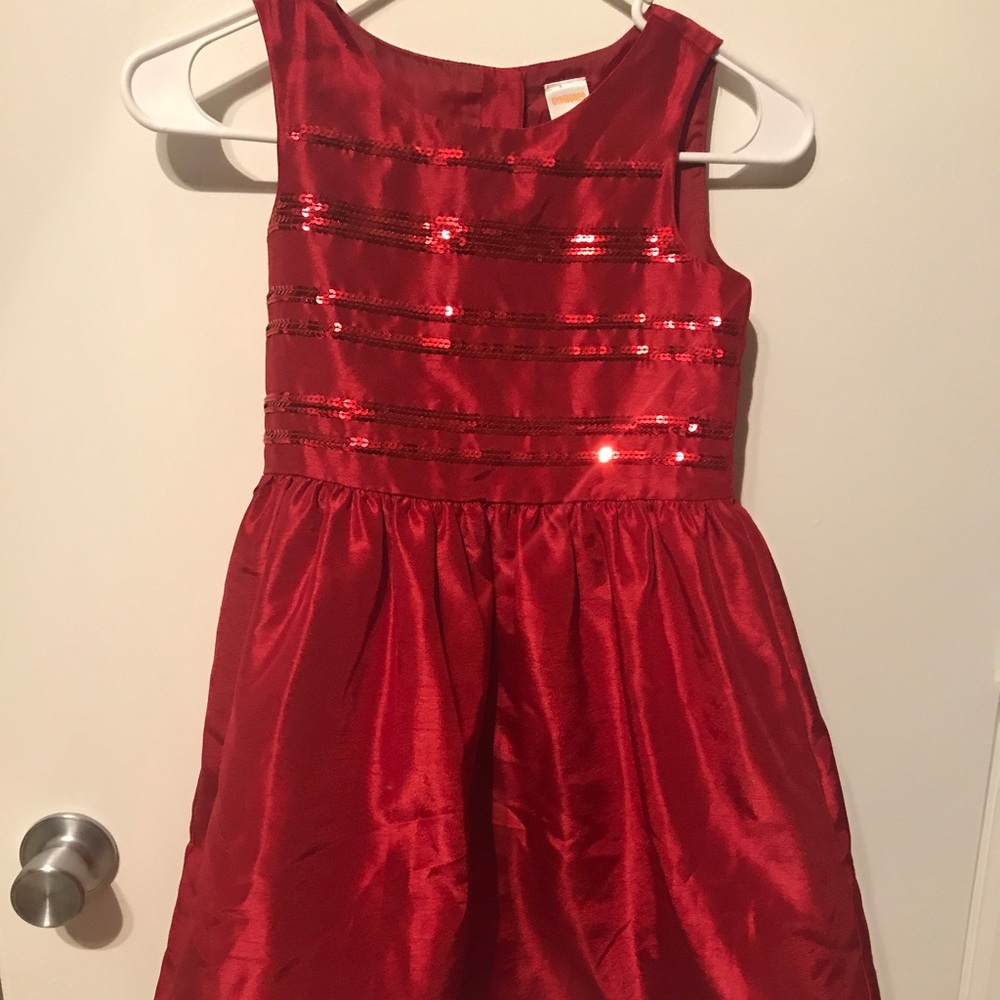 Red sequin Gymboree dress